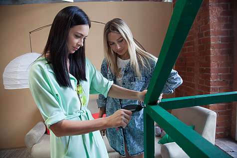 Настасья Самбурская и Наталья Рудова. Фото предоставлено пресс-службой Bosch Green