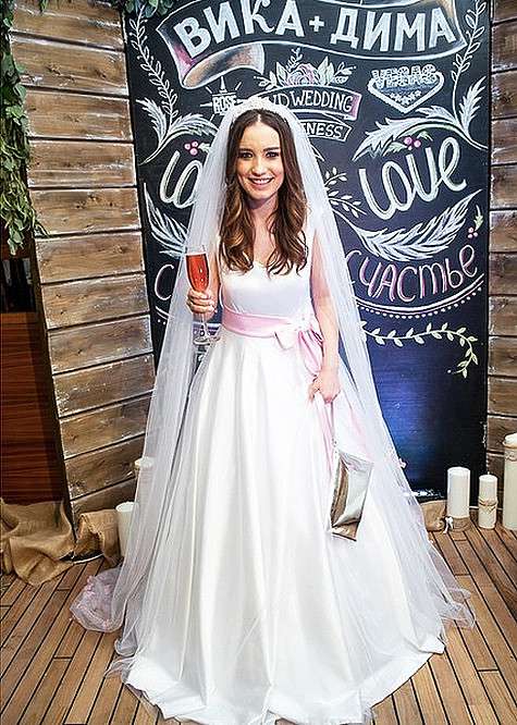 Виктория Дайнеко в день свадьбы. Фото: материалы пресс-служб.