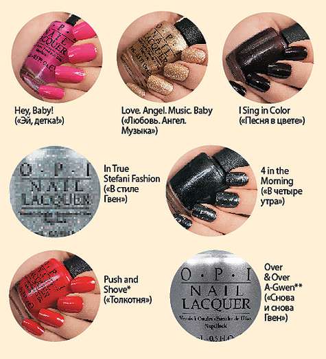 Коллекция Gwen Stefani by OPI. Фото: материалы пресс-служб.