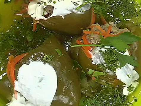 Перец фаршированный с перловкой. Фото: материалы пресс-служб.