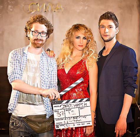 Александр Селиверстов, Ева Анри, которая исполнила саундтрек к фильму, и Иван Забелин.
