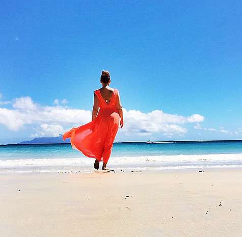 На отдыхе Анфиса Чехова предавалась философским размышлениям. Фото: Instagram.com/achekhova.