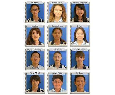 Наша дочь (верхний ряд, в центре) постоянно входит в число лучших студентов школы.