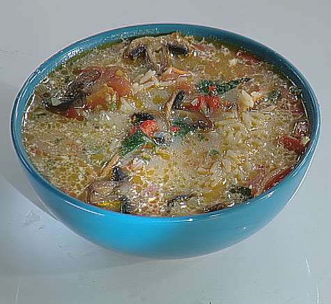 Грибной суп с рисом. Фото: материалы пресс-служб.