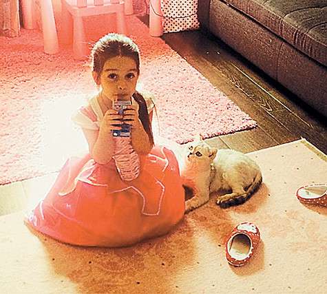 Дочь Ксении Бородиной и Шанти. Фото: Instagram.com.