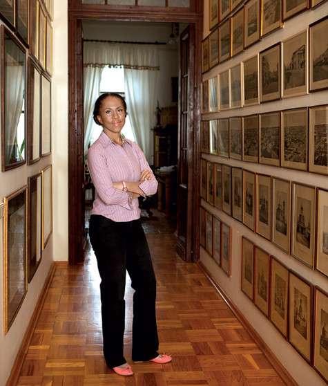 На входе гостей встречает настоящая фотогалерея. На снимках – круговая панорама Москвы, снятая еще в 1867 году. Фото: Сергей Козловский.