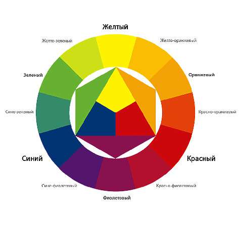 Цветовой круг Й.Иттена. Фото автора.
