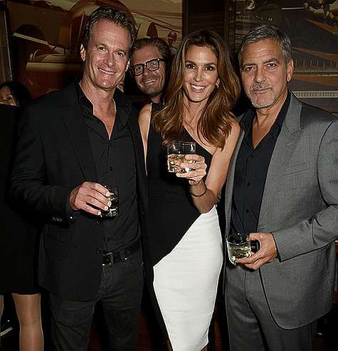 Джордж Клуни, Рэнди Гербер и Синди Кроуфорд. Фото: Instagram.com/cindycrawford.