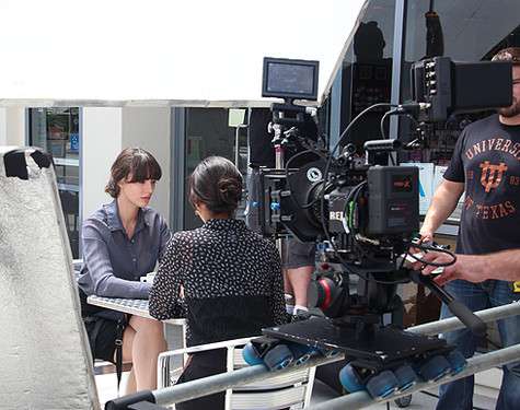 Софья Ская на съемках фильма «Opus of an angel». Фото: материалы пресс-служб.