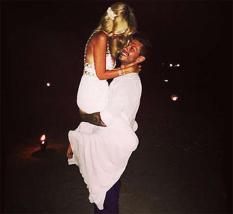 Фото со свадьбы Виктории Лопыревой и Федора Смолова. Фото: Twitter.com.