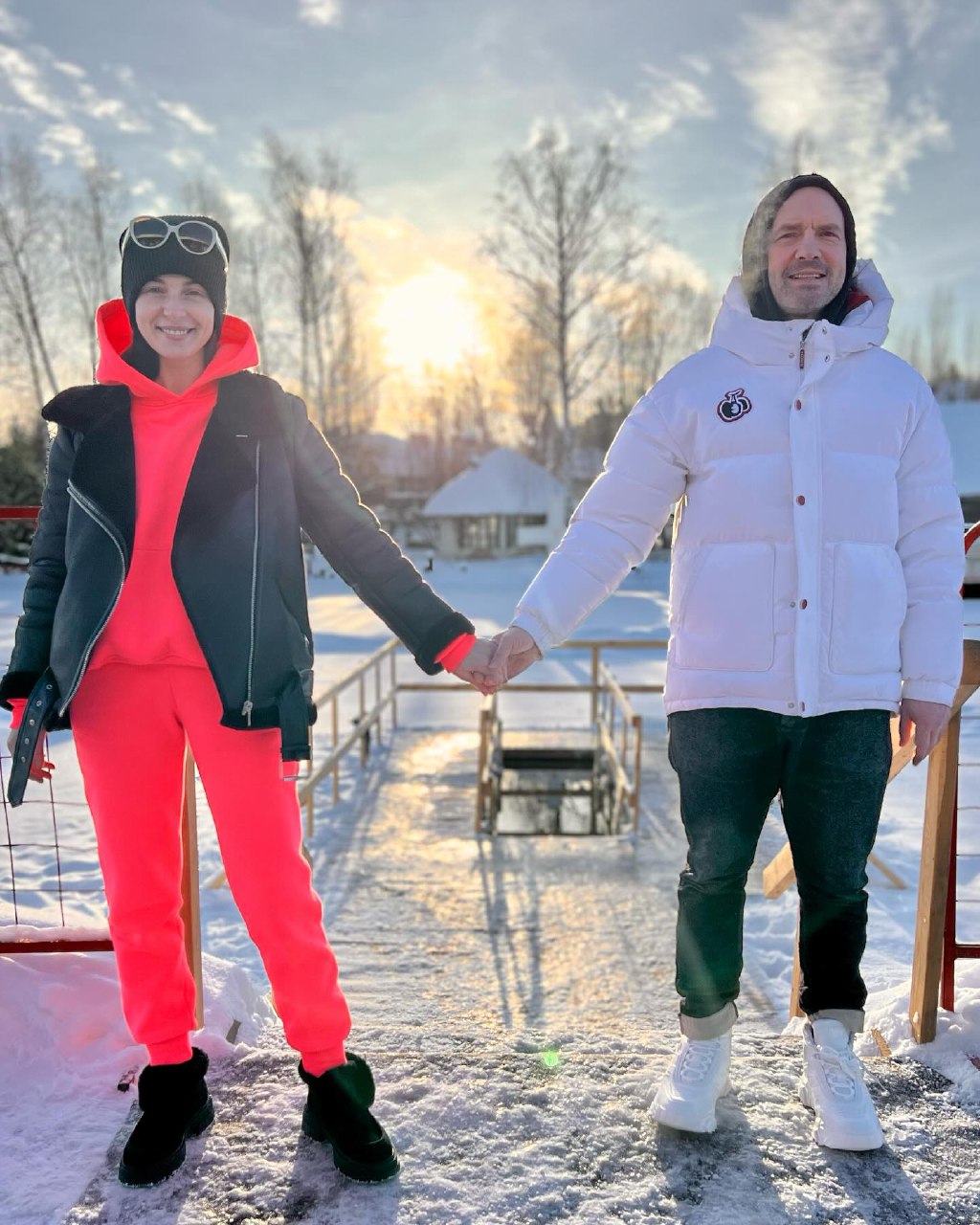 Как Захарова, Снаткина, Васильев, Цыганова отметили крещение