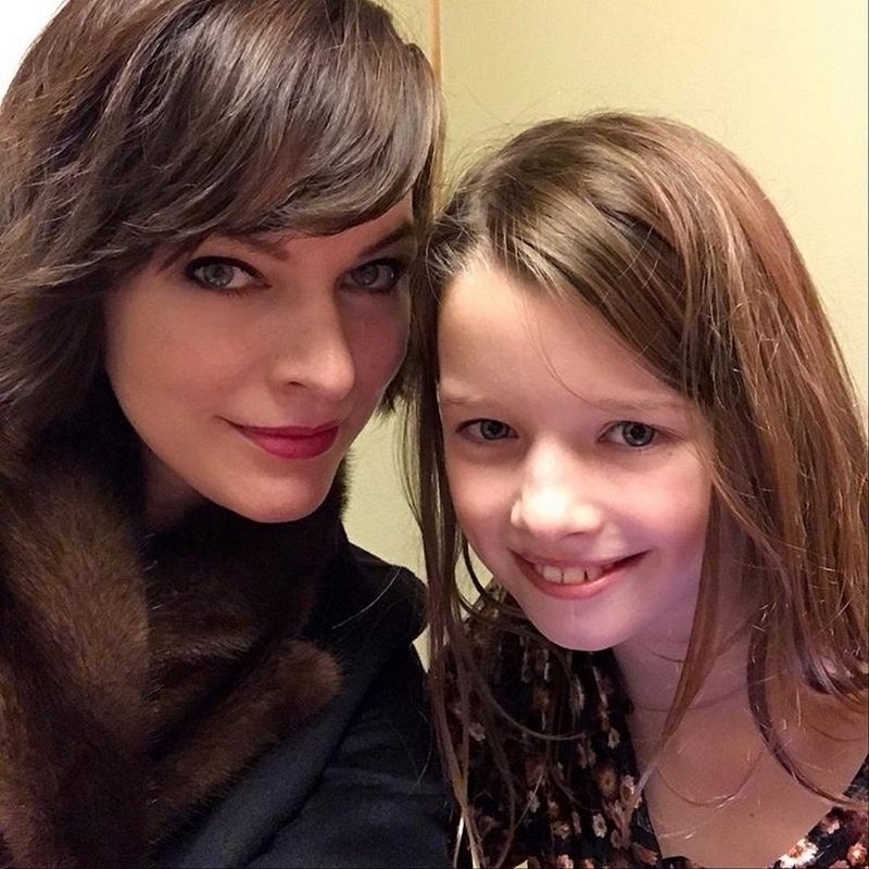 Милла Йовович и её дочь Эвер Андерсон