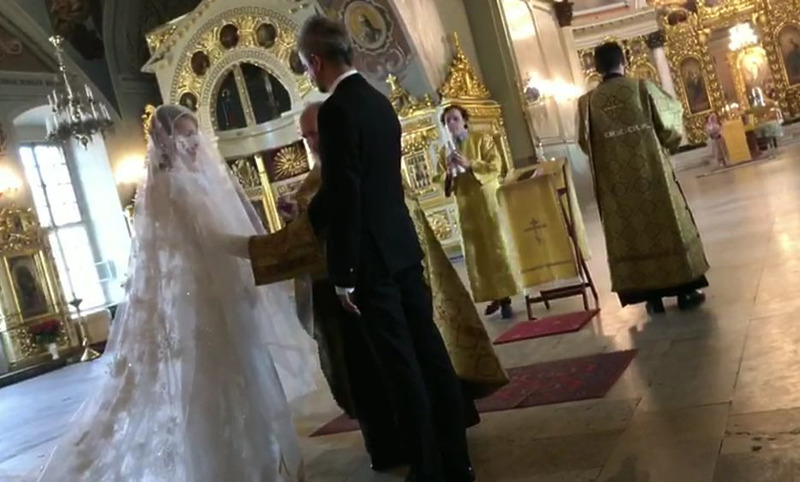 Венчание Ксении Собчак и Константина Богомолова
