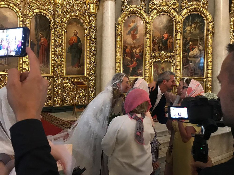 Венчание Ксении Собчак и Константина Богомолова