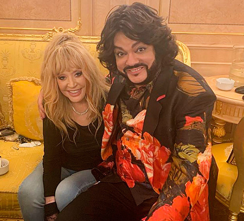 Алла Пугачева и Филипп Киркоров после юбилейного концерта в 2019 году