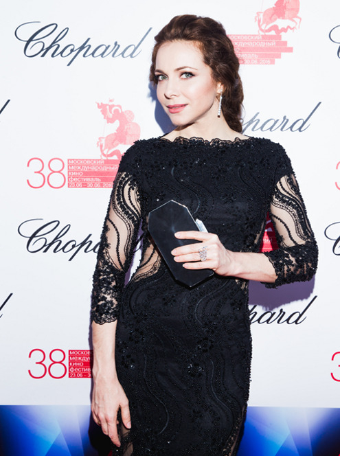 Екатерина Гусева - серьги Chopard