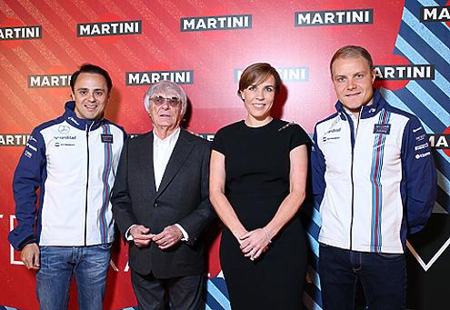 Боттас Валттери, Берни Экклстоун и Клэр Уильямс, Масса Фелипе