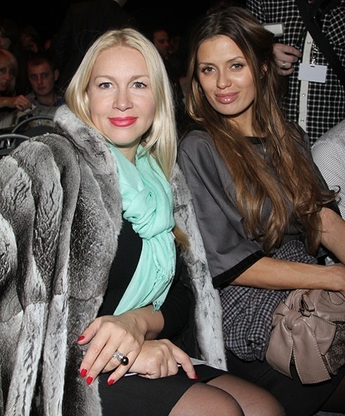 Виктория Боня и Екатерина Одинцова на показе коллекции ODRI