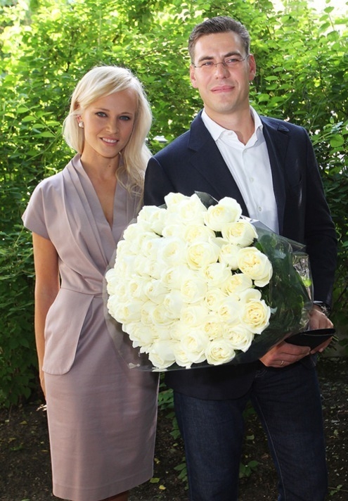 Дмитрий Дюжев с женой