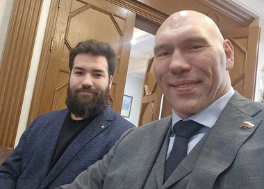 Николай Валуев с сыном Григорием