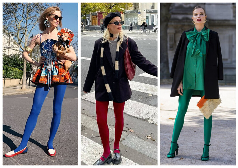 Гайд по цветным колготкам: какие выбрать и с чем надеть