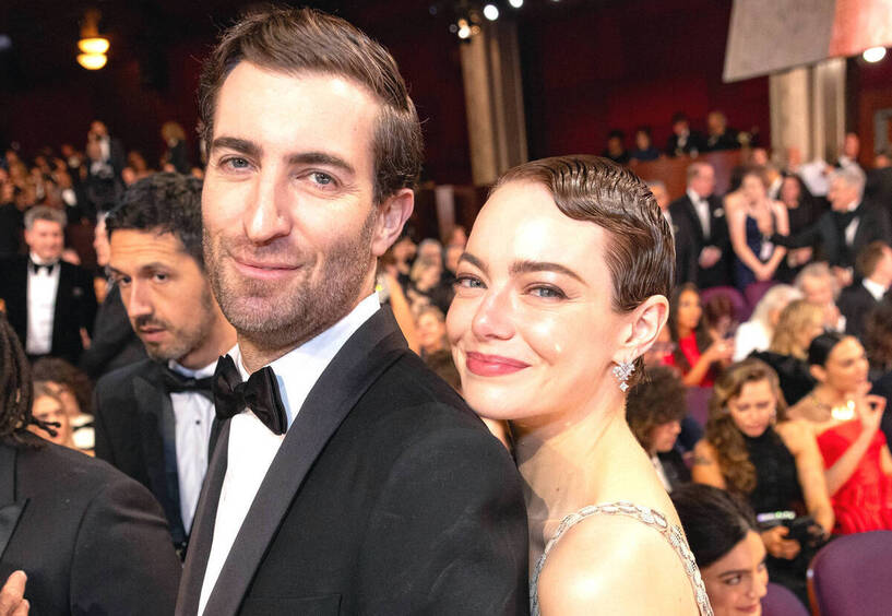 Эмма Стоун с Дэйвом Маккэри