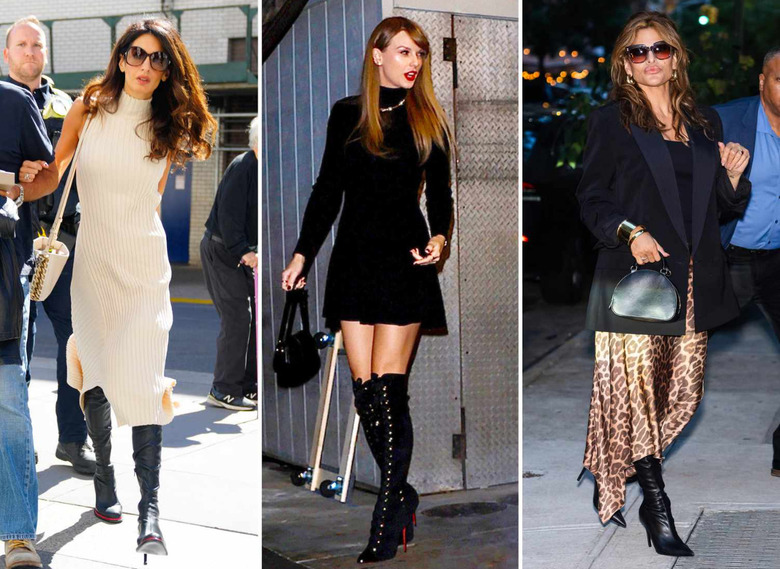 Мини с ботфортами — совсем не пошло: учимся у звезд, как их носить