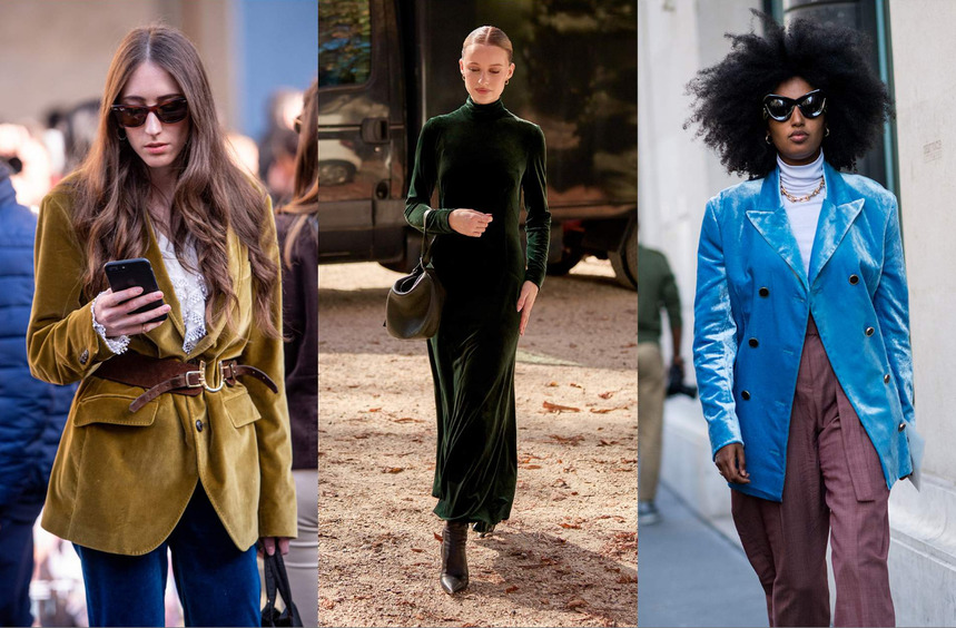 Одежда из бархата: какая в моде, с чем и как носить — советы стилиста