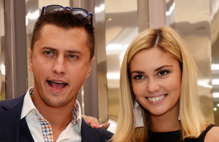 Павел Прилучный и Агата Муцениеце