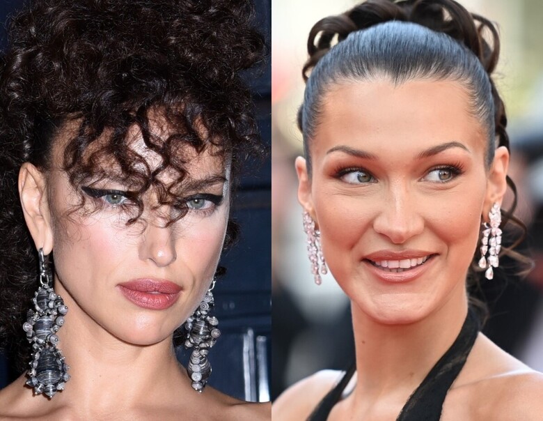 Ирина Шейк и Белла Хадид