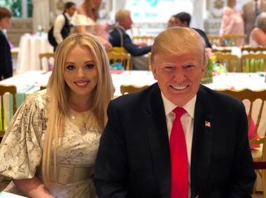 Дональд Трамп с дочерью Тиффани