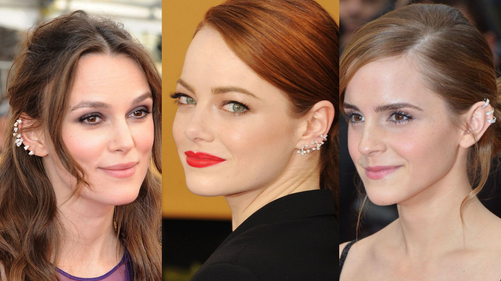 Как у Эммы Уотсон, Джулии Робертс и Рианны: выбираем каффы для ушей