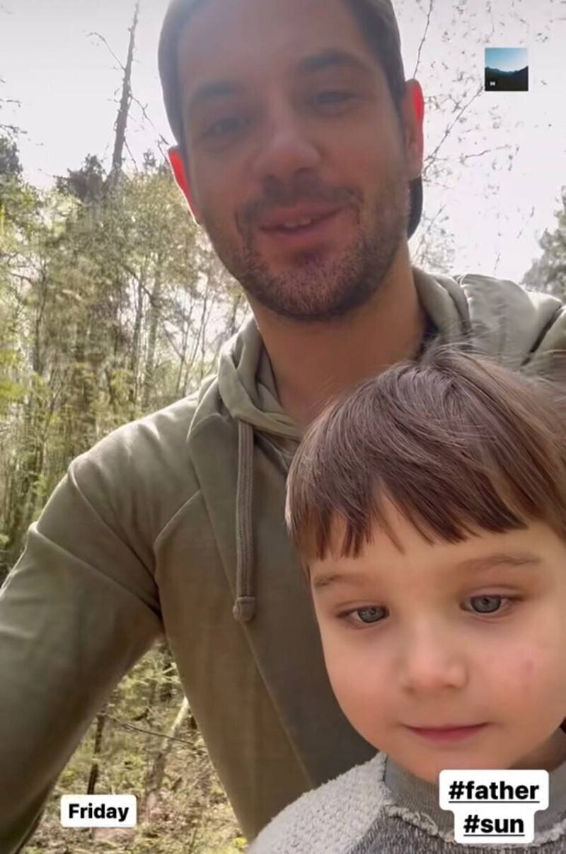 Марк Богатырев с сыном