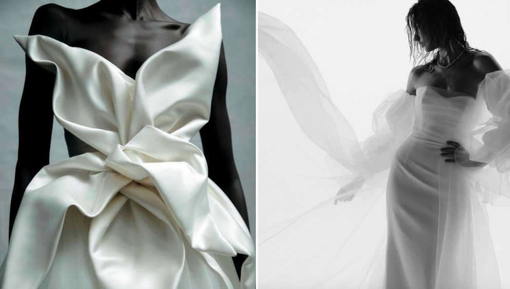 Минимализм, цветы, графика и кружево: тренды свадебной моды 2024