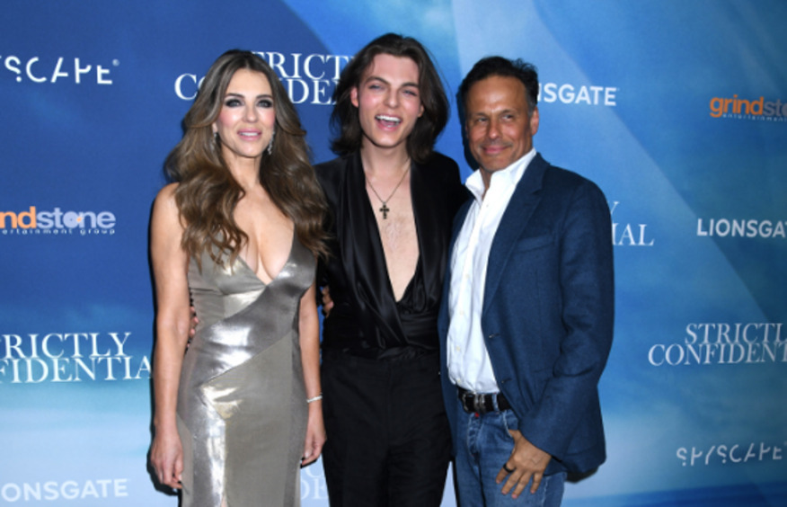 Элизабет Херли с сыном поддержал экс-супруг на показе дебютного фильма Дамиана