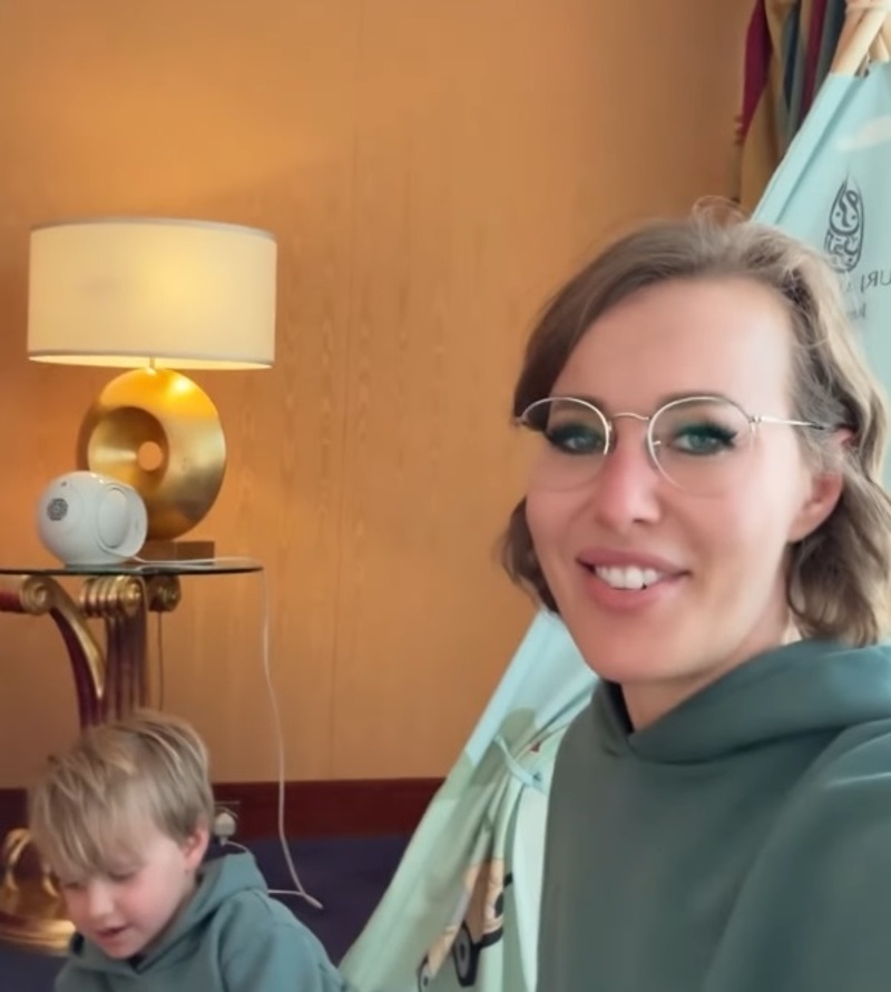 Ксения Собчак с сыном Платоном