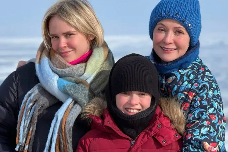 Ольга Кабо с детьми