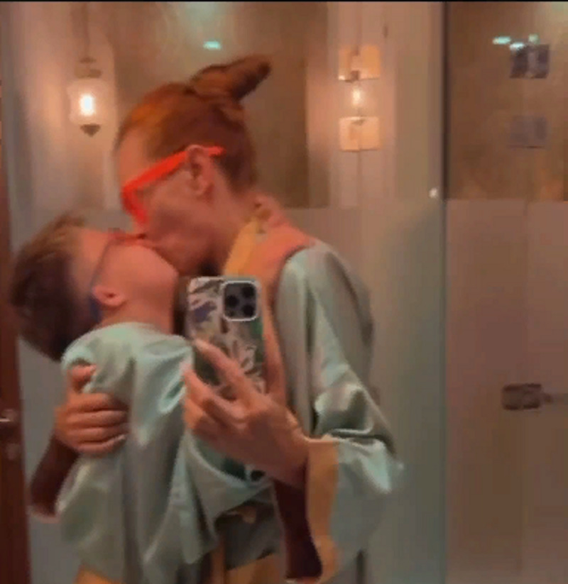 Бледанс с сыном Семеном