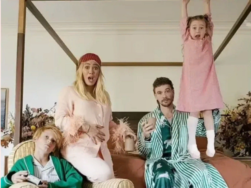 Хилари Дафф с семьей