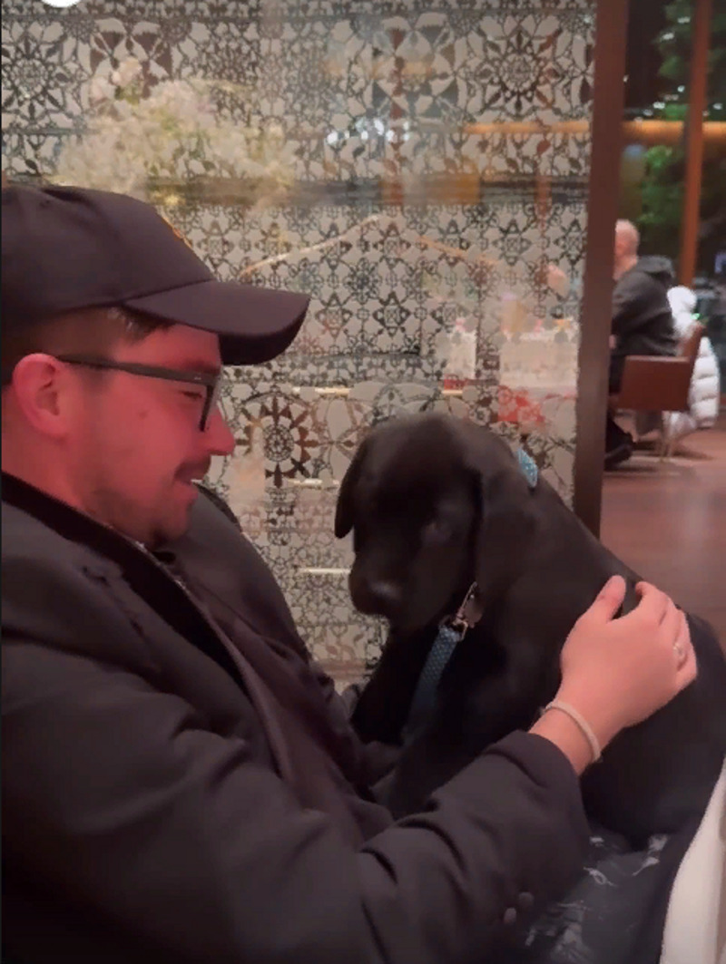 Саша с собакой