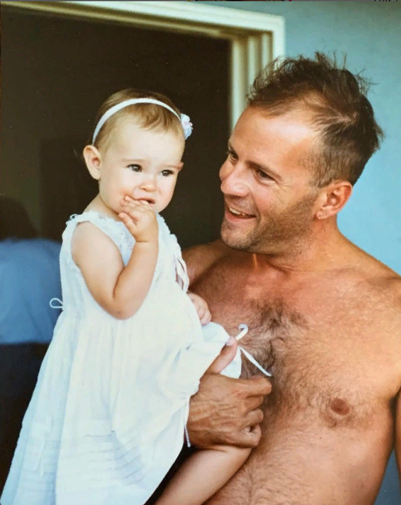 Брюс Уиллис с дочкой Румер