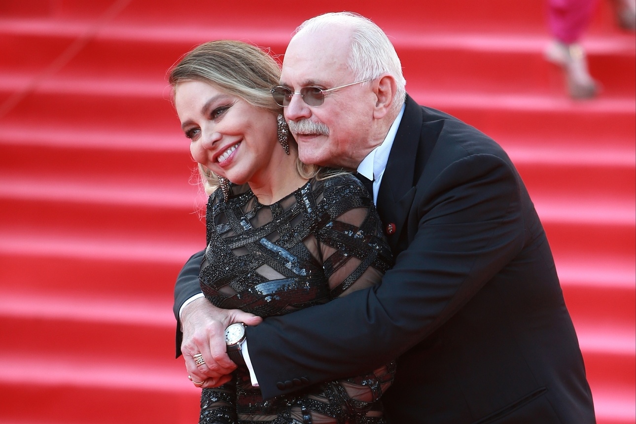 Орнелла Мути и Никита Михалков