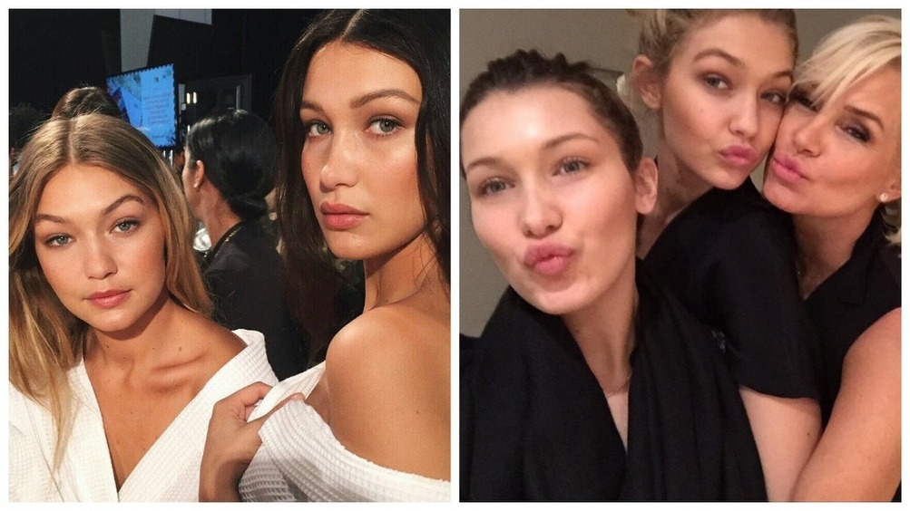 Сестры Хадид с мамой