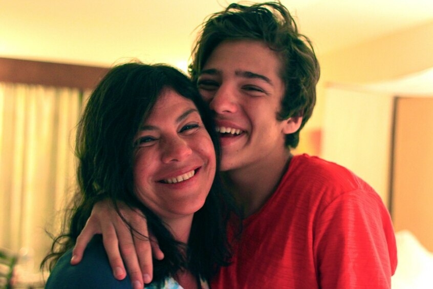 Рома Желудь с мамой Оксаной