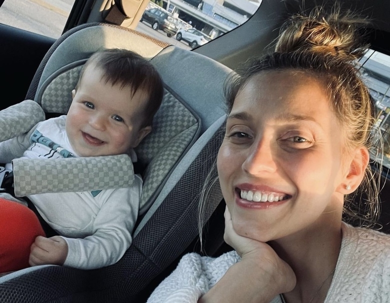 Регина Тодоренко с сыном Мирославом