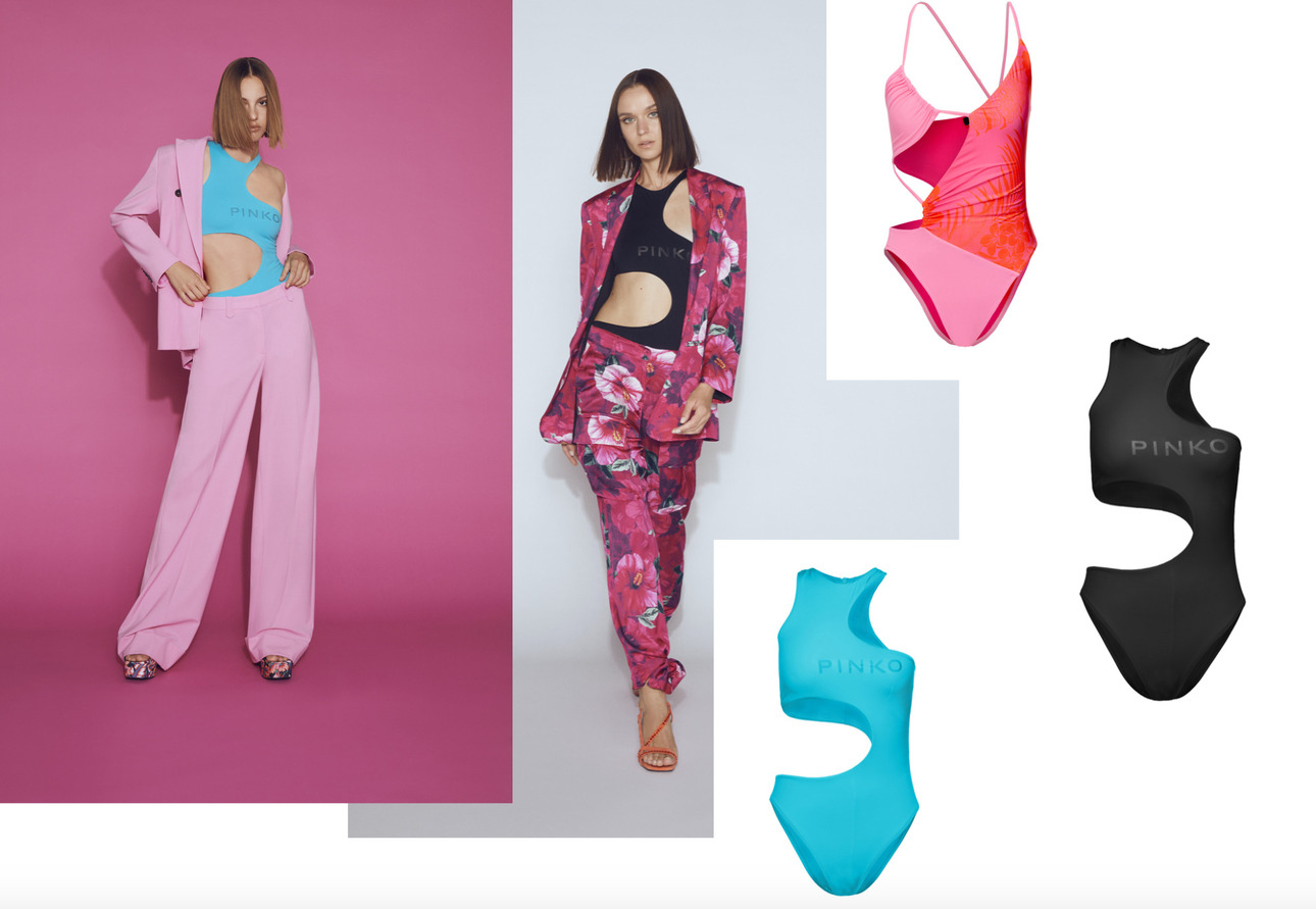 Летняя коллекция итальянского бренда одежды, купальников, сумок и обуви Pinko