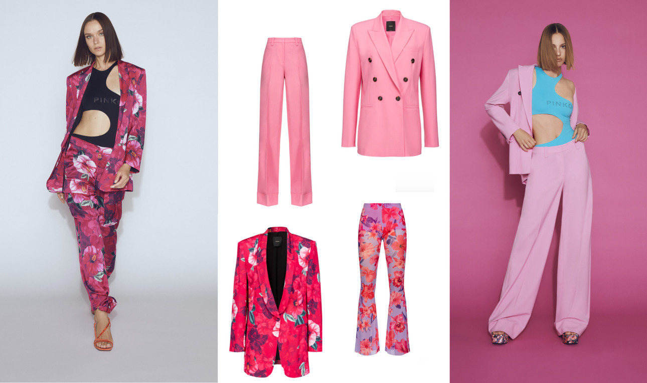 Подпись: в офис теперь тоже можно смело носить розовое. Фото из летней коллекции Pinko
