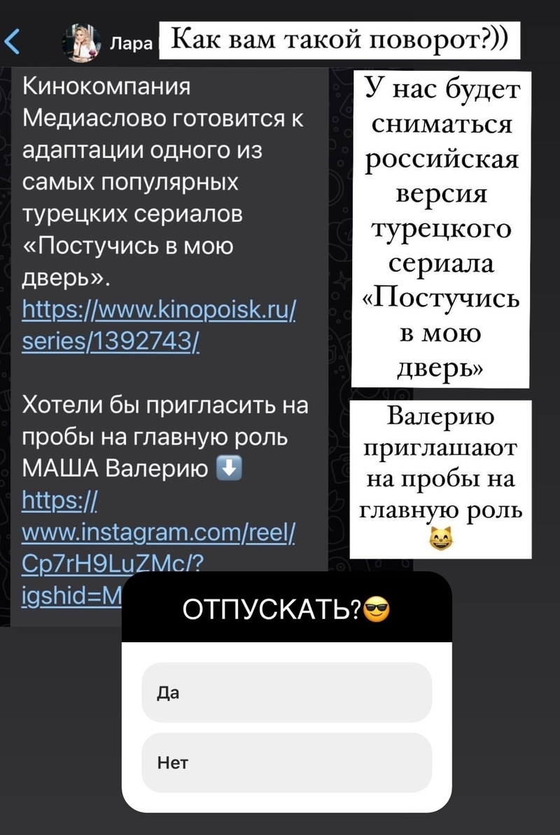 Валерию пригласили сниматься в сериале