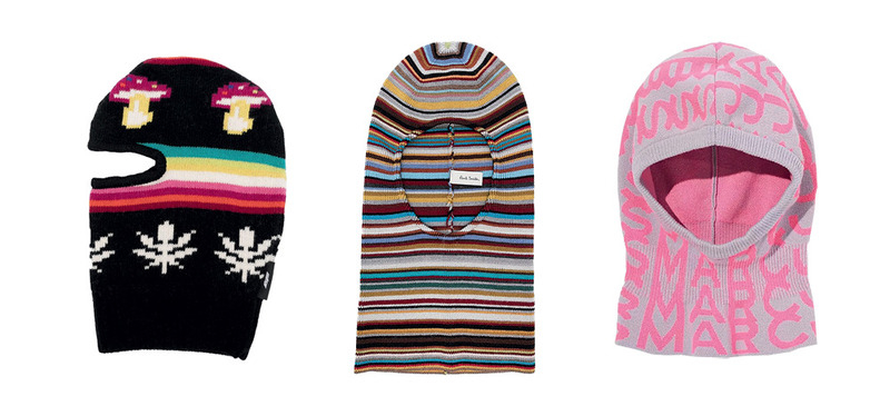 Обратите внимание на цветную балаклаву или с узором