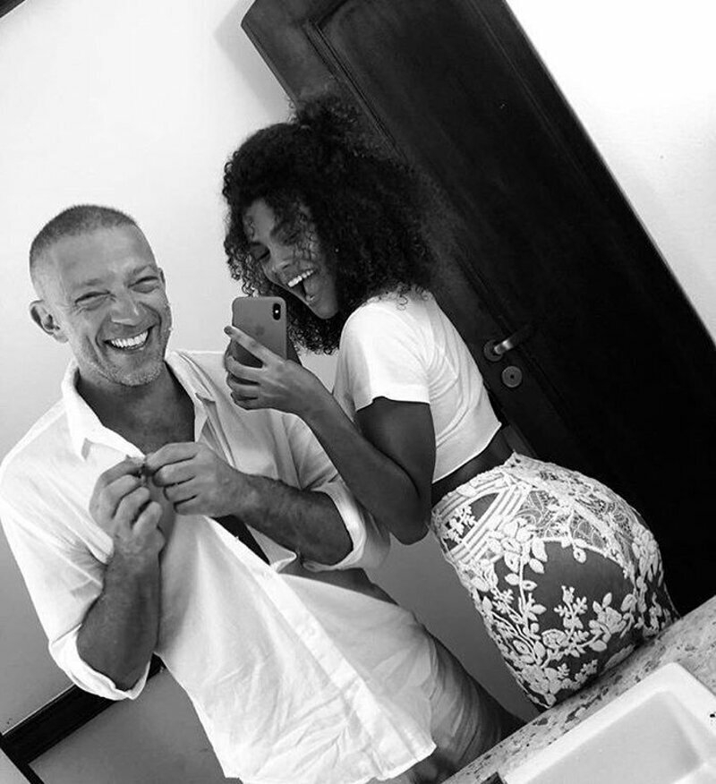 Тина Кунаки и Венсан Кассель